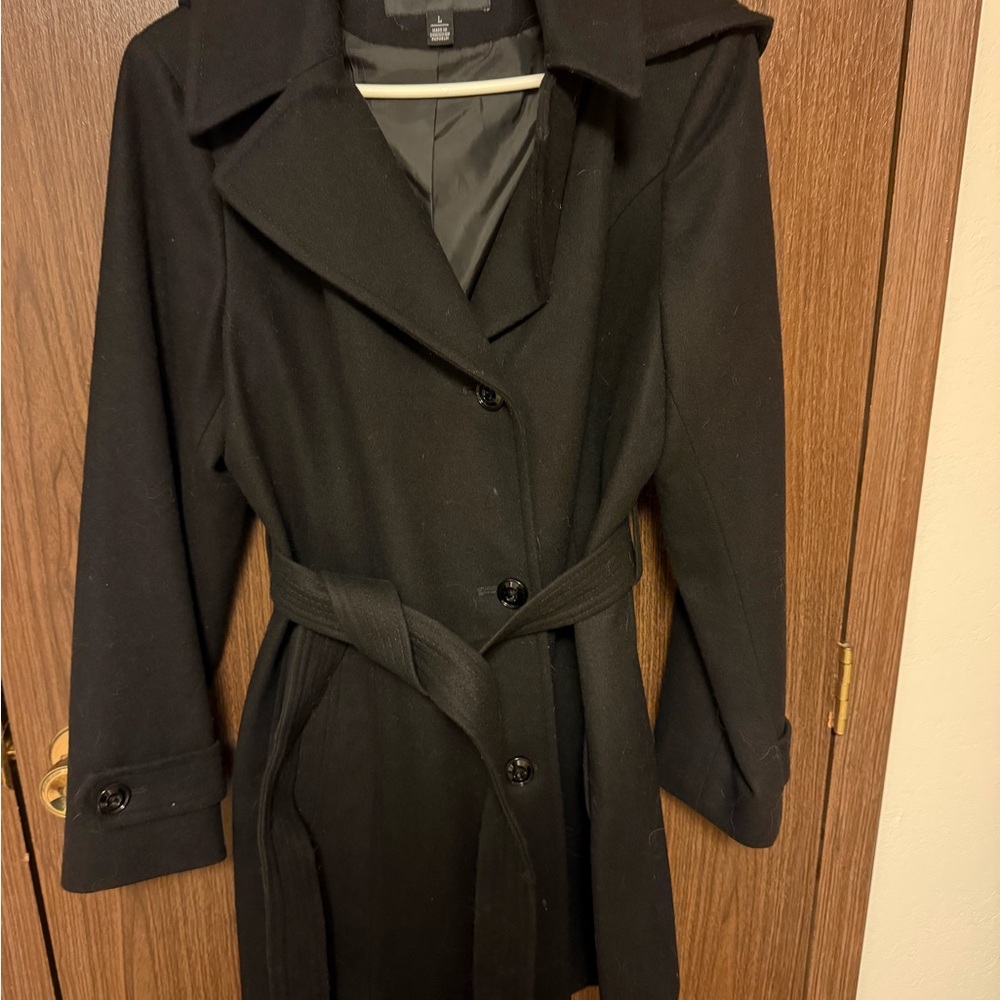 London Fog Classic Black Trench Coat